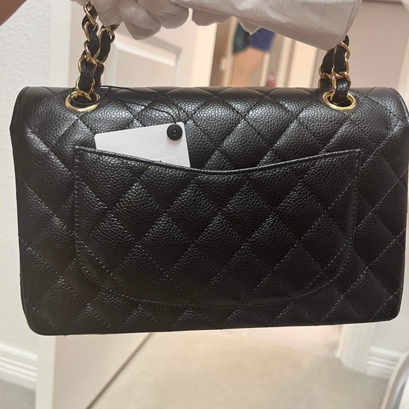 Chanel Small Classic Black Caviar Ghw - Picture 3 of 7